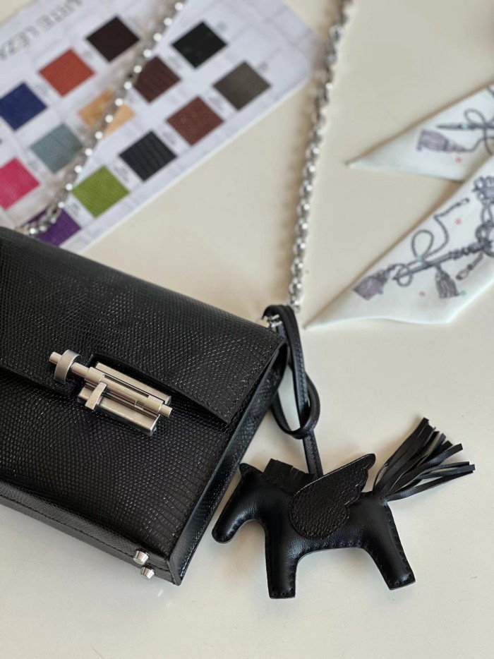 Verrou Mini Bag Lizard“17*12*6CM”-0033=