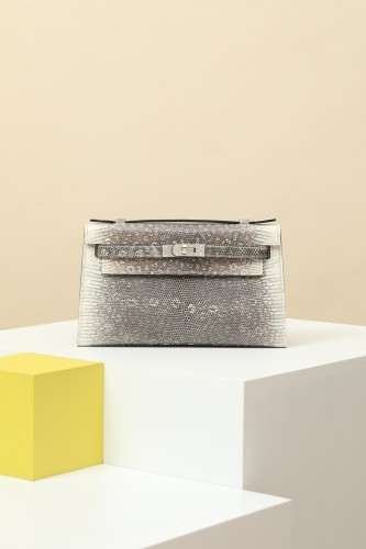 Kelly Pochette 22 Lizard Skin“22*13*7CM”-0083=
