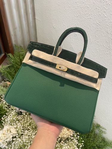 Birkin Touch Togo-Crocodile“25*20*13CM”0043=