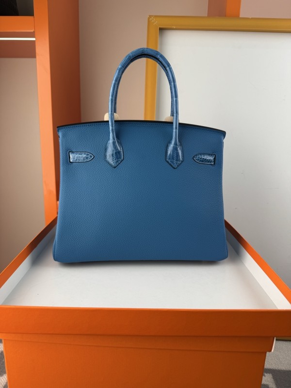 Birkin 30 Touch Togo-Crocodile“30*22*16CM”-0063=