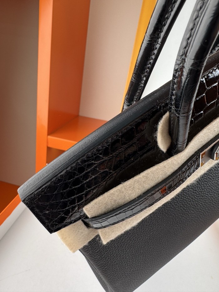 Birkin Touch Togo-Crocodile“25*20*13CM” -0043=