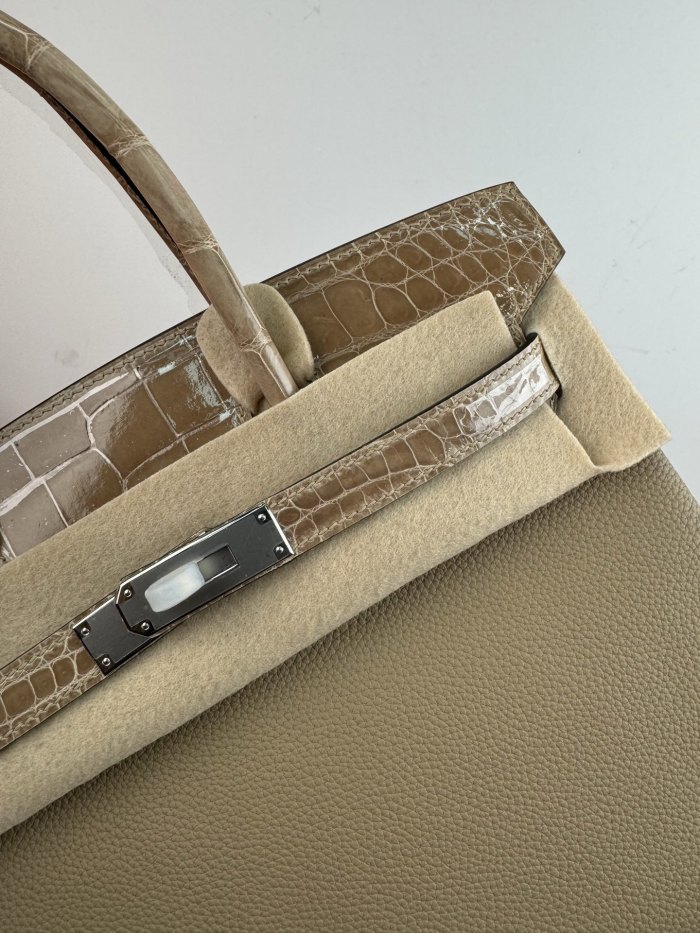 Birkin 30 Touch Togo-Crocodile“30*22*16CM”-0063=