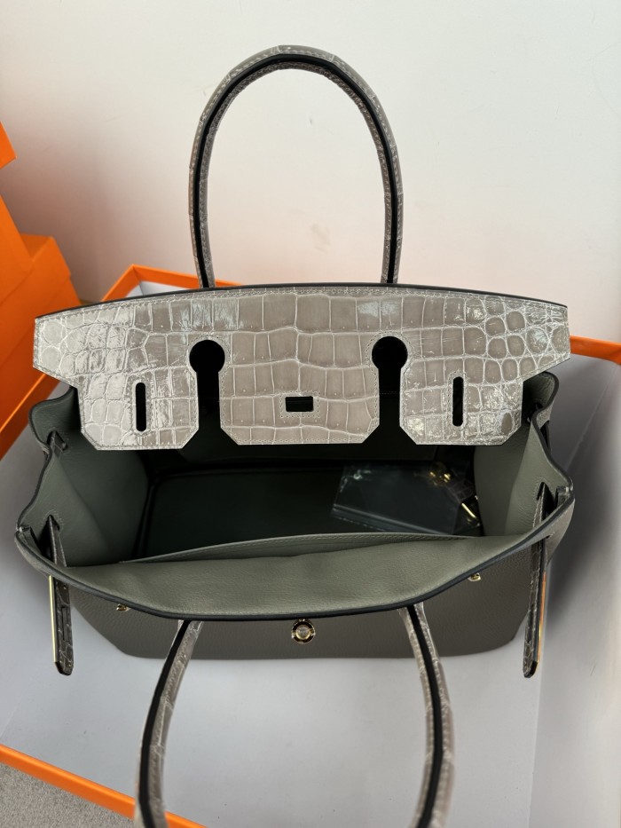 Birkin 30 Touch Togo-Crocodile“30*22*16CM”-0063=