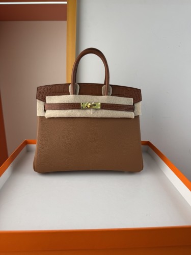 Birkin Touch Togo-Crocodile“25*20*13CM” -0043=