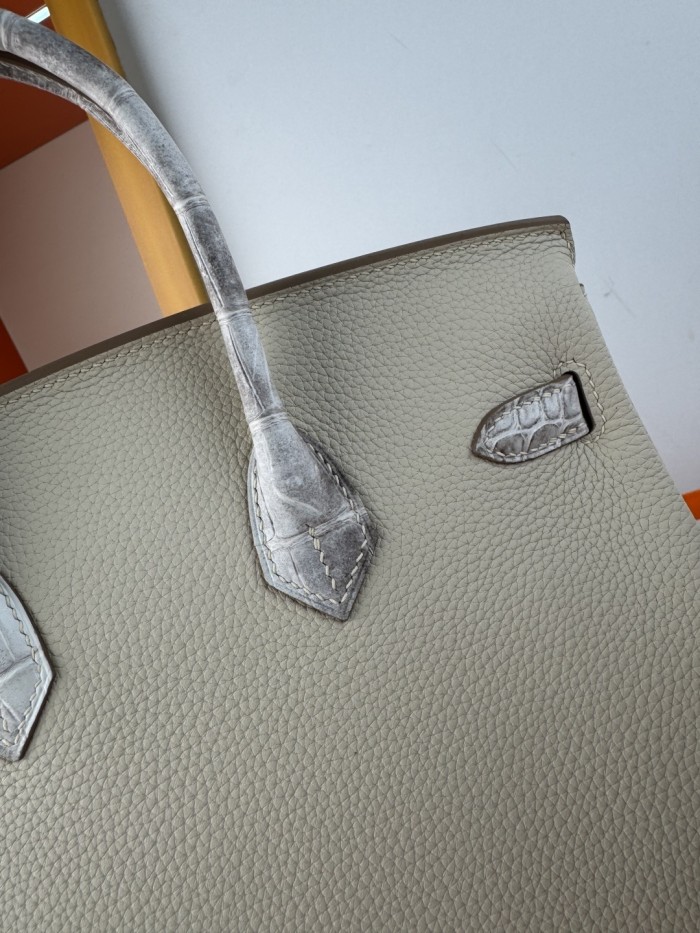 Birkin 25 Touch Togo-Crocodile“25*20*13CM”-0083=