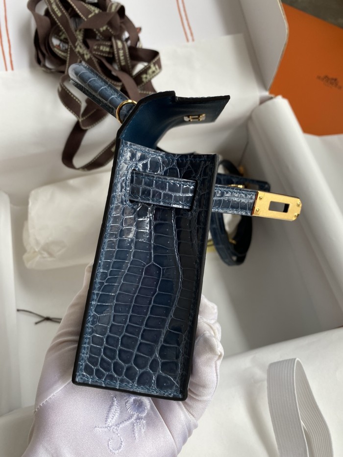 Mini Kelly 19 Nile Crocodile“19*13*7CM”-0096=