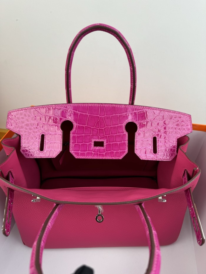 Birkin 30 Touch Togo-Crocodile“30*22*16CM”-0063=