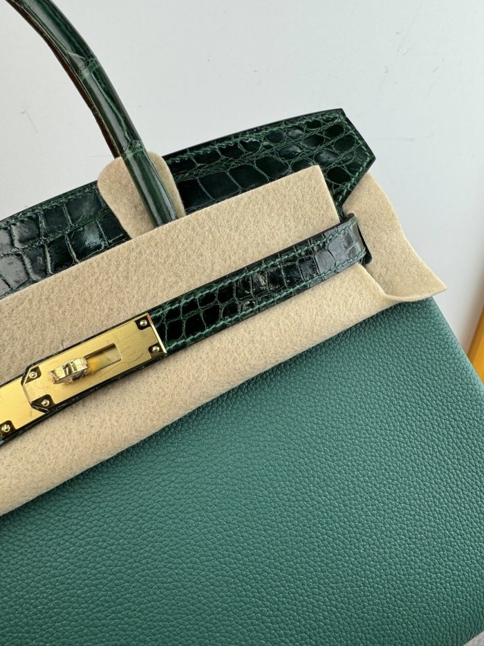 Birkin 30 Touch Togo-Crocodile“30*22*16CM”-0063=