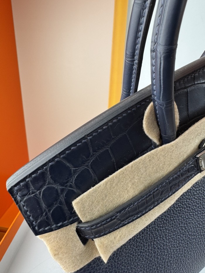 Birkin Touch Togo-Crocodile“25*20*13CM” -0043=