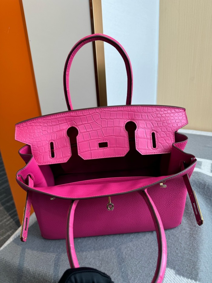Birkin 30 Touch Togo-Crocodile“30*22*16CM”-0063=
