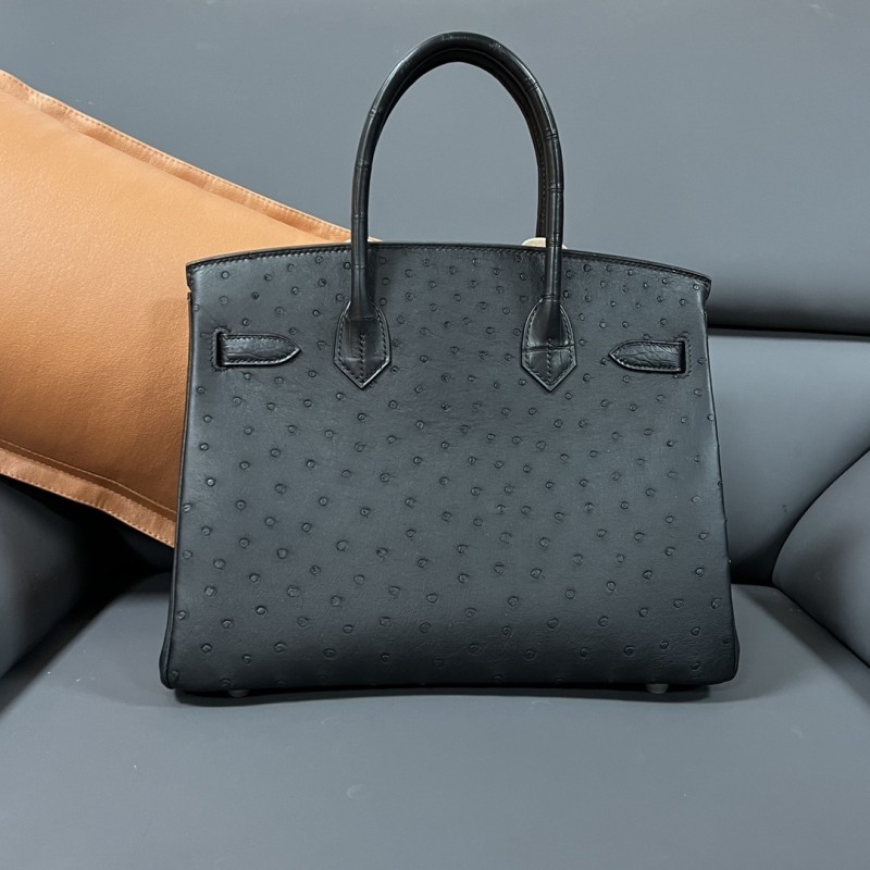 Birkin 30 Touch Ostrich-Crocodile“30*22*16CM”-0093=