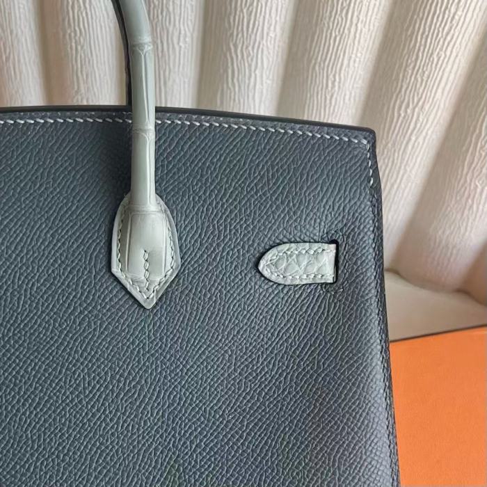 Birkin 25 Fabourg “25*12*13CM”-0085=