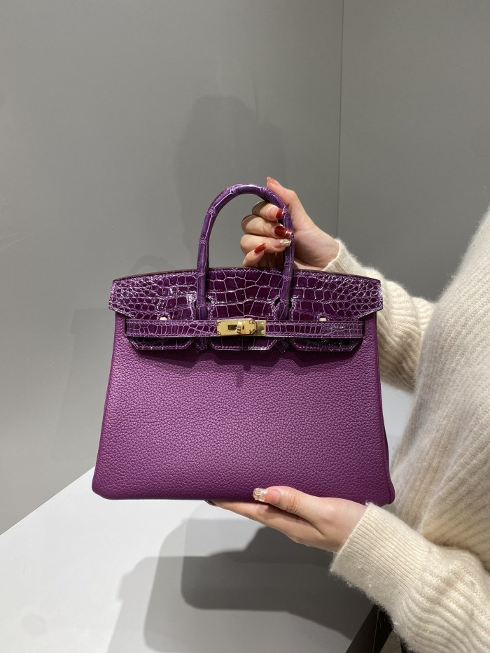 Birkin 25 Touch Togo-Niloticus Crocodile“25*20*13CM”-0043=