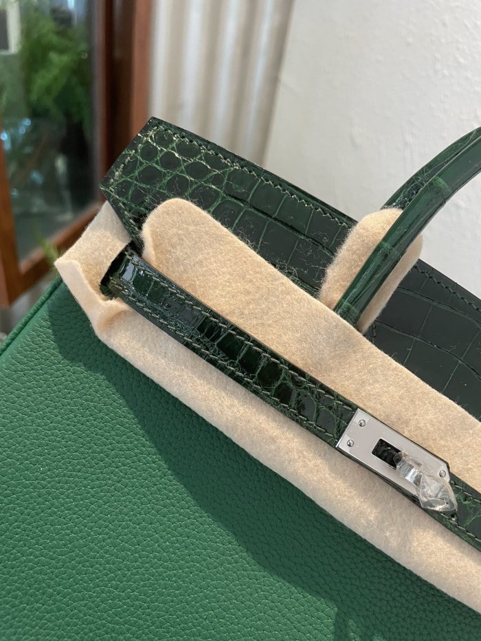 Birkin Touch Togo-Crocodile“30*22*16CM”-0063=