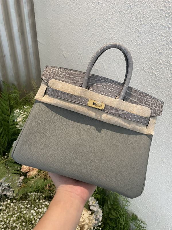 Birkin 25 Touch Togo-Crocodile“25*20*13CM”-0043=