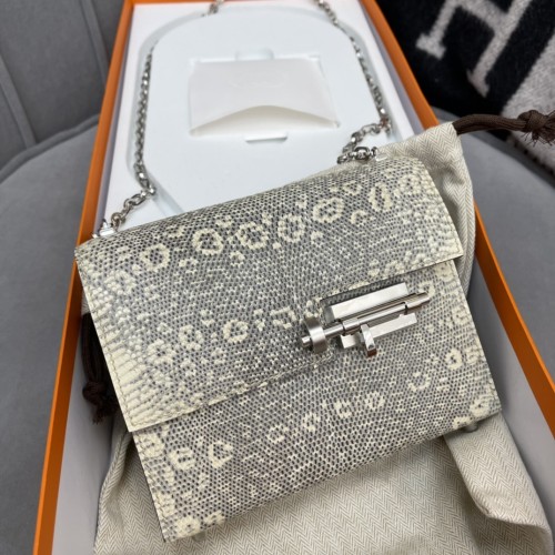 Verrou Mini Bag Lizard“17*12*6CM”-0033=