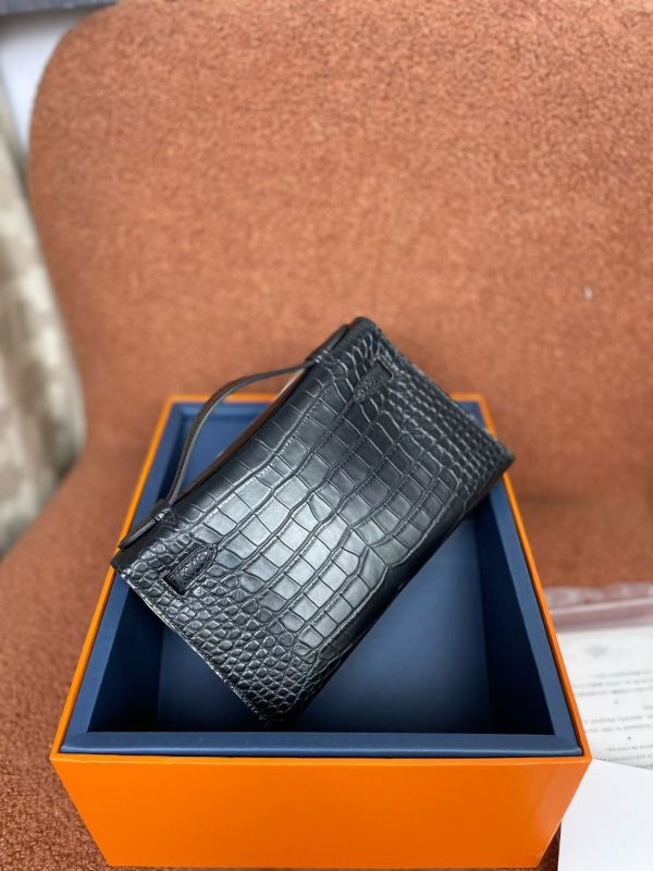 Kelly Pochette 22 Matte Alligator“22*13*7CM”-0097=