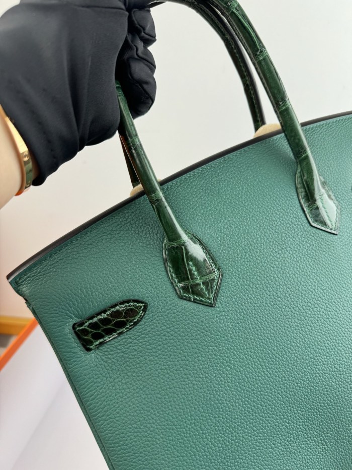 Birkin 30 Touch Togo-Crocodile“30*22*16CM”-0063=