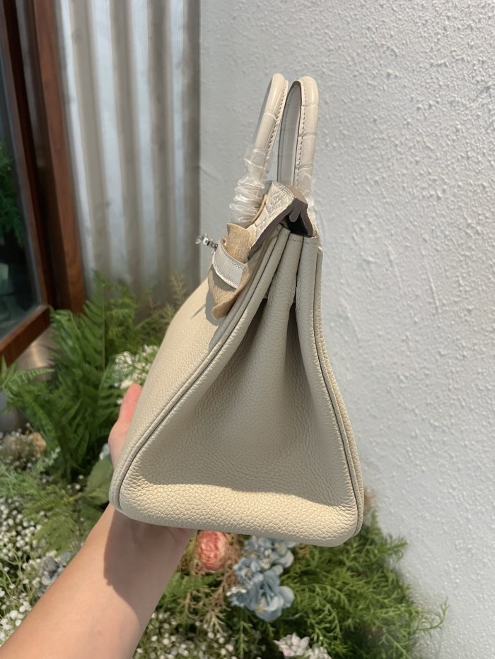 Birkin 25 Touch Togo-Crocodile“25*20*13CM”-0043=