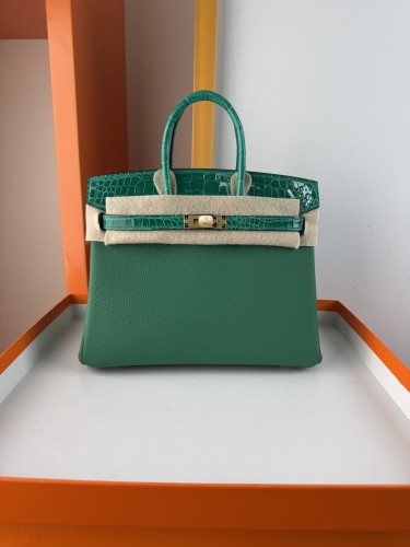 Birkin Touch Togo-Crocodile“25*20*13CM” -0043=