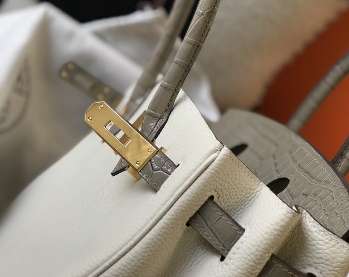 Birkin Touch Togo-Crocodile“25*20*13CM”0043=