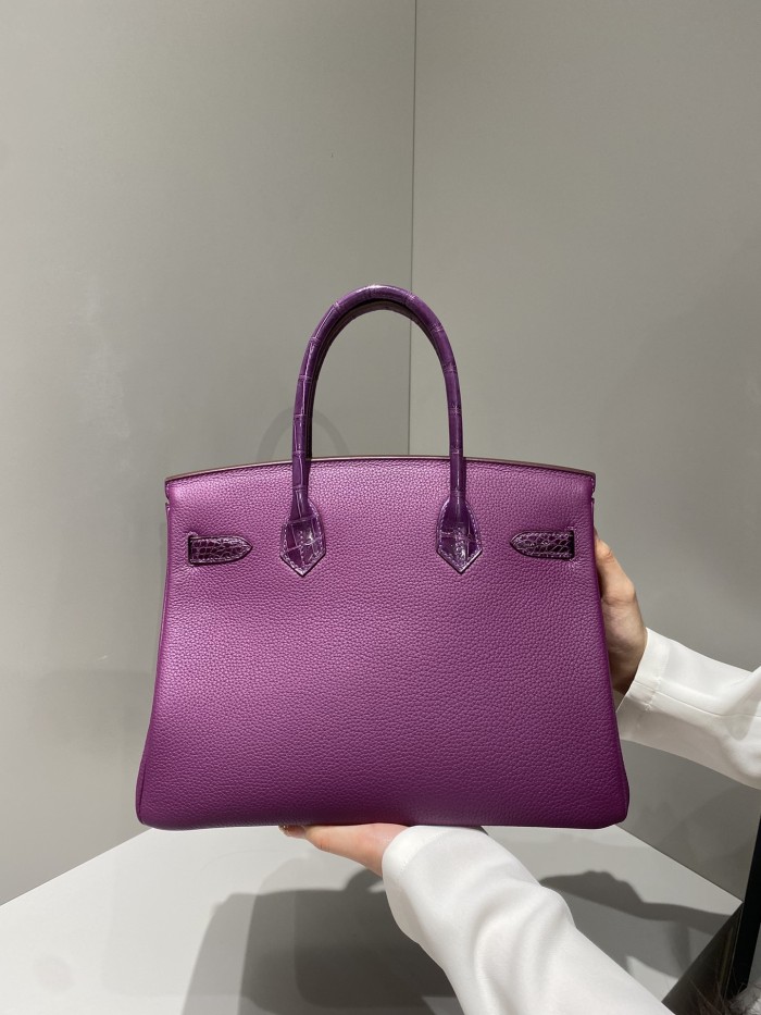 Birkin 30 Touch Togo-Niloticus Crocodile“30*22*16CM”-0063=