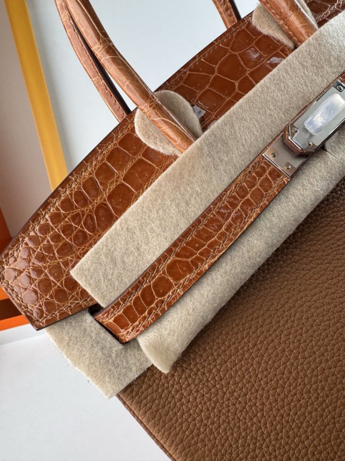 Birkin Touch Togo-Crocodile“25*20*13CM” -0043=