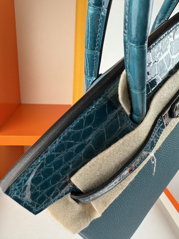 Birkin 30 Touch Togo-Crocodile“30*22*16CM”-0063=