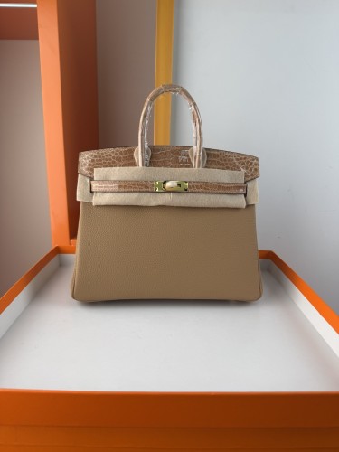 Birkin Touch Togo-Crocodile“25*20*13CM” -0043=