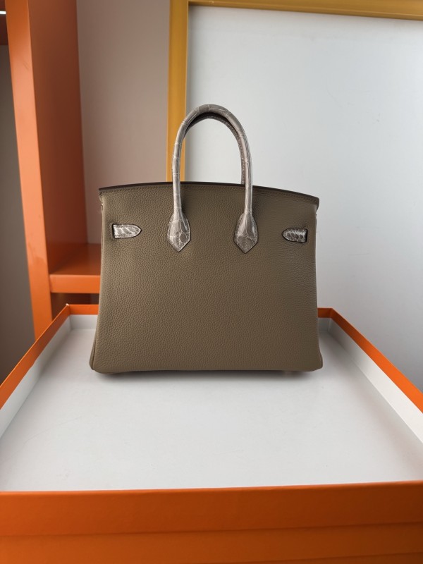 Birkin Touch Togo-Crocodile“25*20*13CM” -0043=