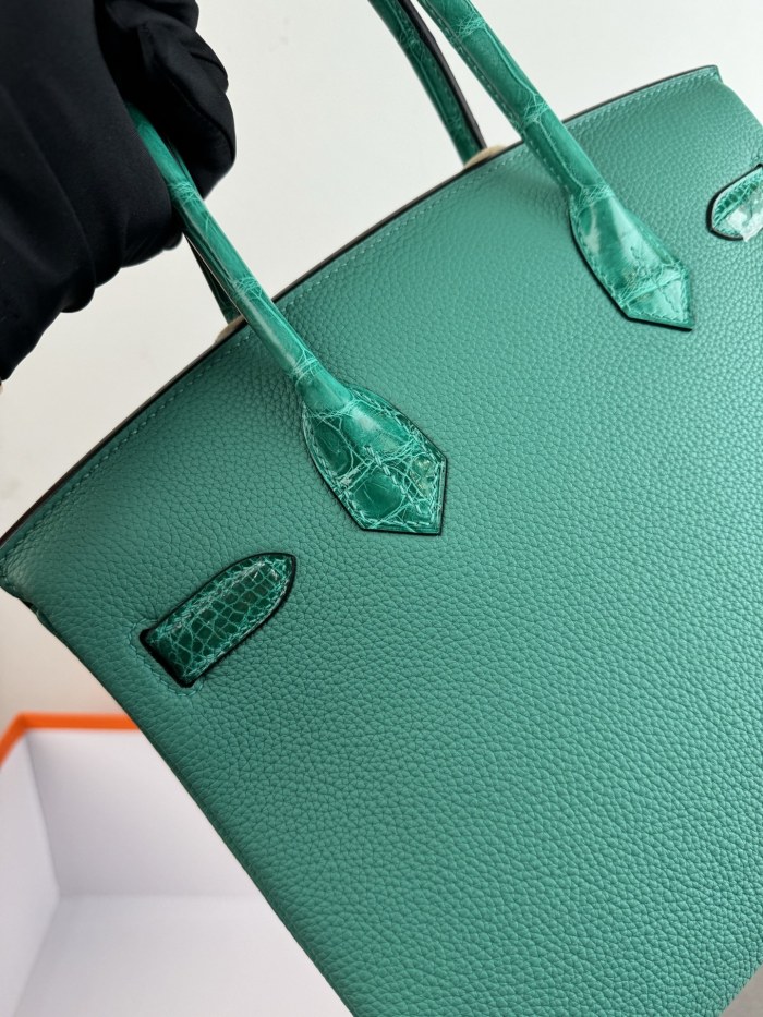 Birkin 30 Touch Togo-Crocodile“30*22*16CM”-0063=