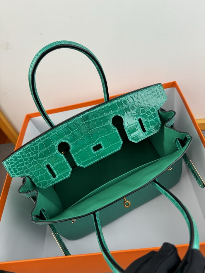 Birkin 30 Touch Togo-Crocodile“30*22*16CM”-0063=