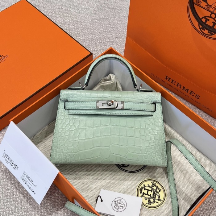 Mini 19 Kelly Alligator“19*13*7CM”-0048=