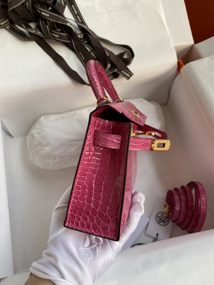 Mini Kelly 19 Alligator“19*13*7CM”-0048=