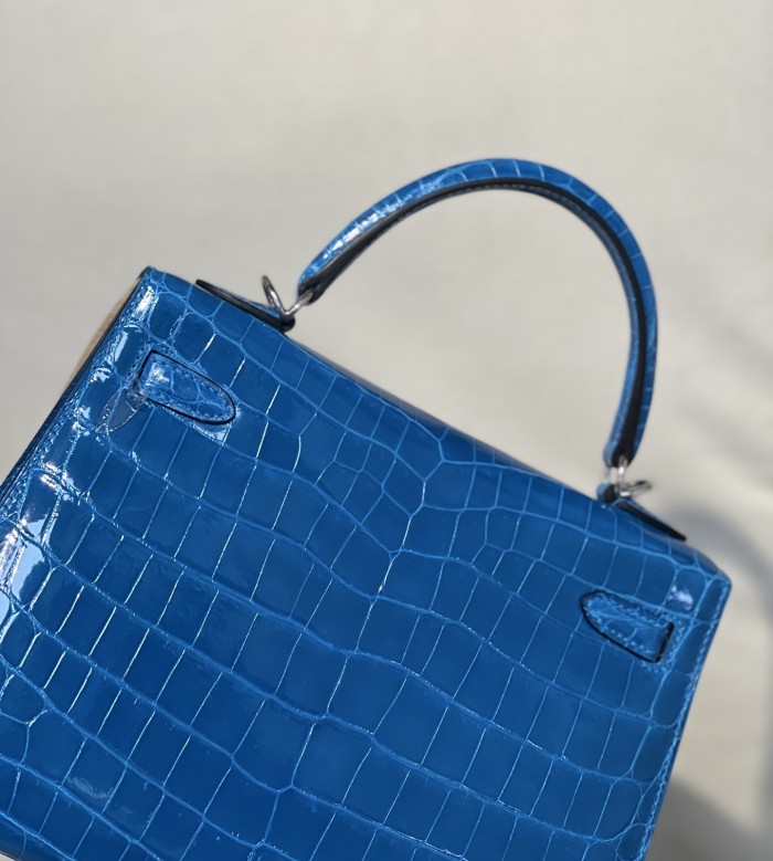 Kelly 25 Niloticus Crocodile“25*18*9.5CM”-0009=