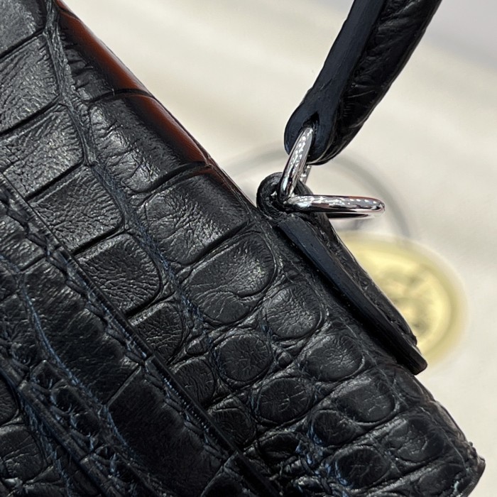 Mini Kelly 19 Matte Alligator“19*13*7CM”-0048=