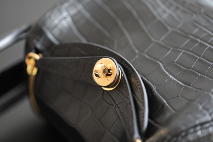 Mini Lindy 19 Matte Niloticus Crocodile“19*12*9CM”-0099=