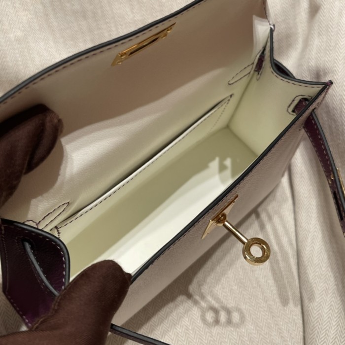 Mini Kelly  Epsom“19*13*7CM”-0011=