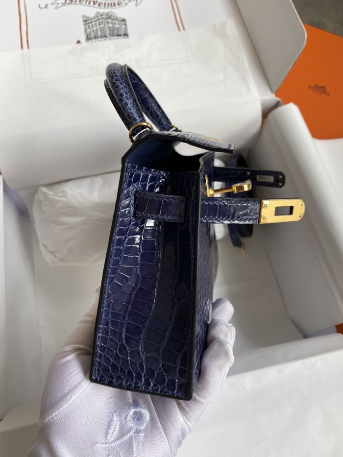 Mini 19 Kelly Alligator“19*13*7CM”-0048=
