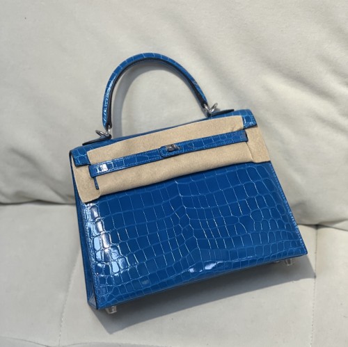 Kelly 25 Niloticus Crocodile“25*18*9.5CM”-0009=