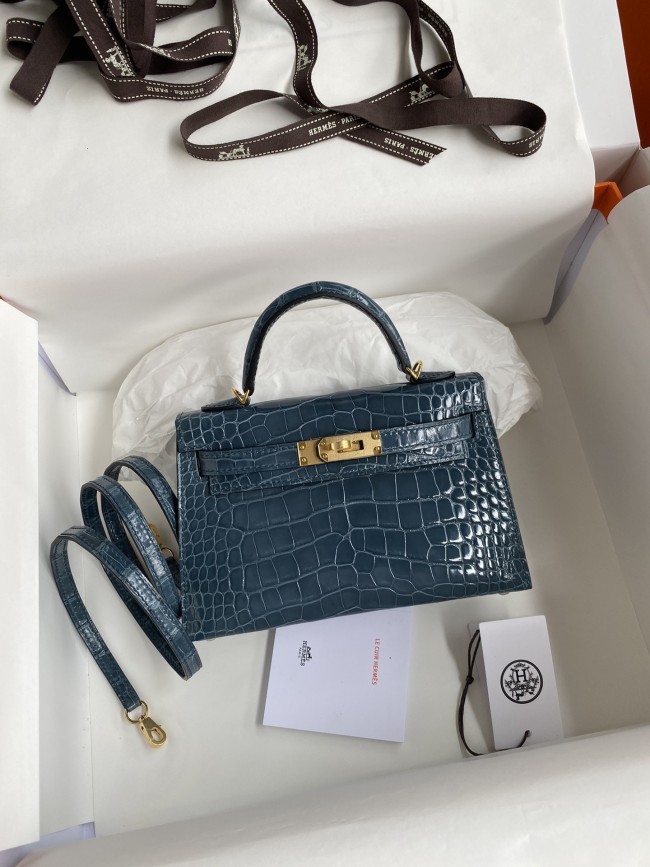 Mini 19 Kelly Alligator“19*13*7CM”-0048=