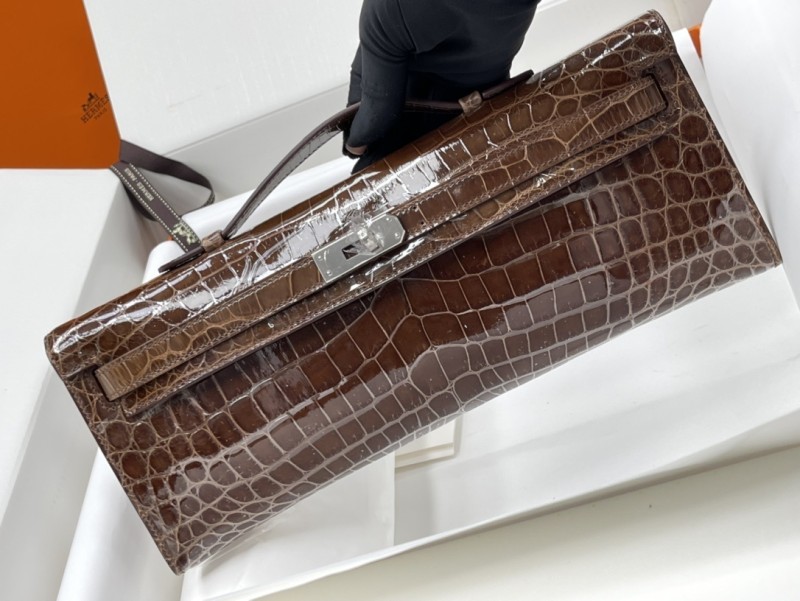 Kelly Cut Niloticus Crocodile“31*12*5CM”-0058=