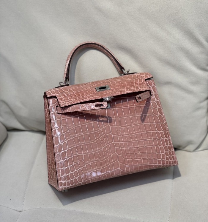 Kelly 25 Niloticus Crocodile“25*18*9.5CM”-0009=