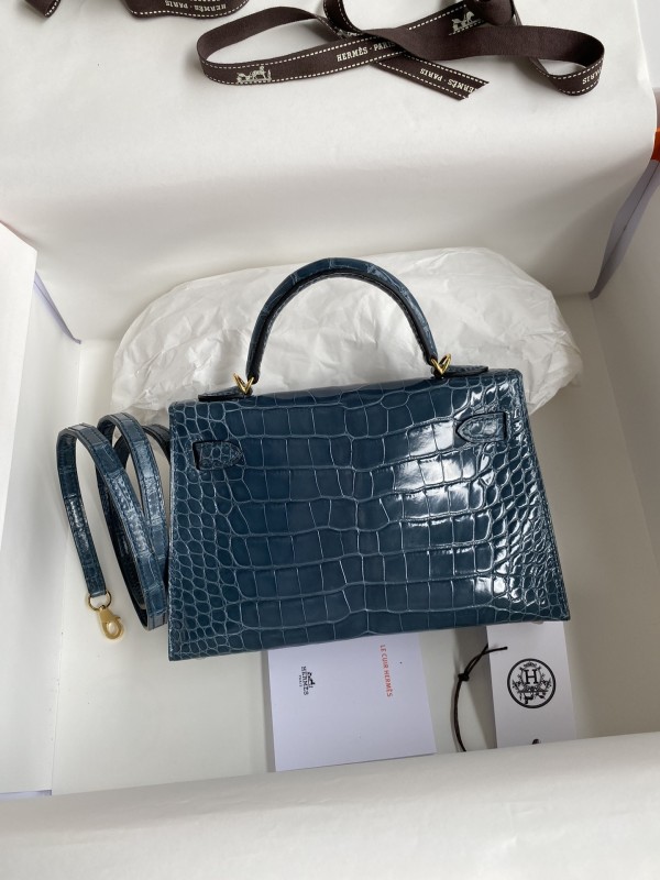 Mini 19 Kelly Alligator“19*13*7CM”-0048=