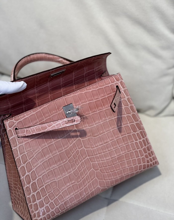 Kelly 25 Niloticus Crocodile“25*18*9.5CM”-0009=
