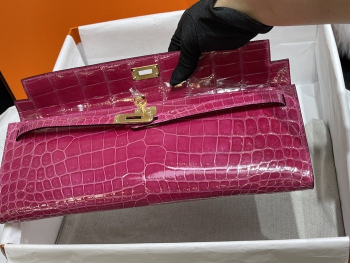 Kelly Cut Niloticus Crocodile“31*12*5CM”-0058=