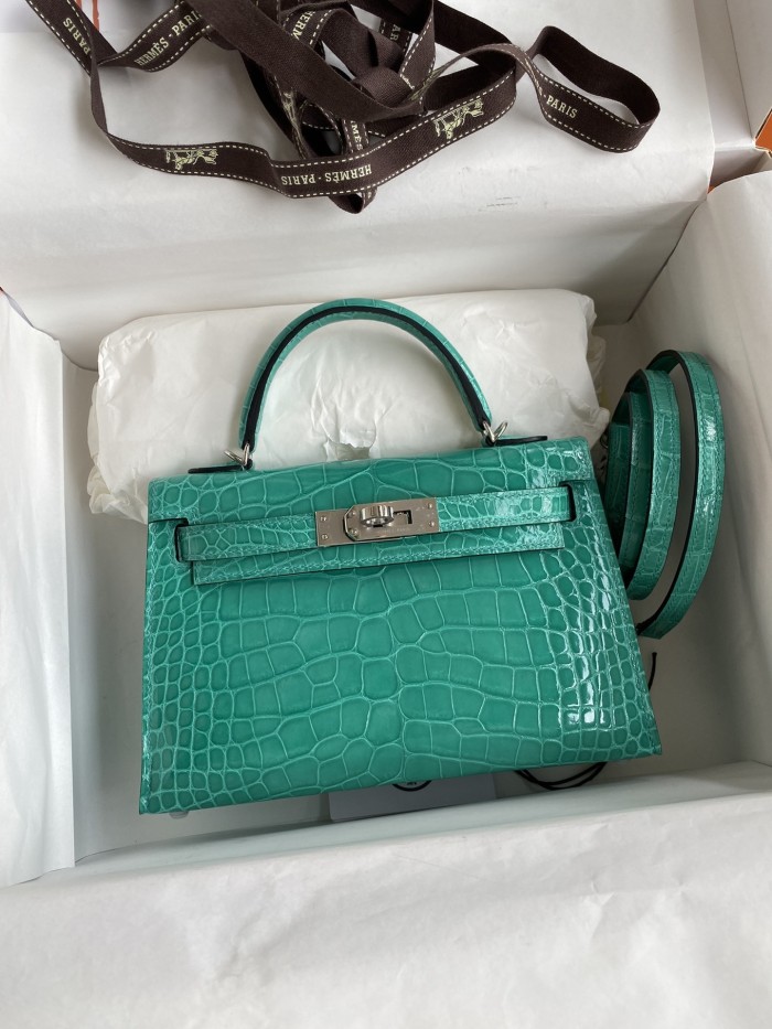 Mini 19 Kelly Alligator“19*13*7CM”-0048=
