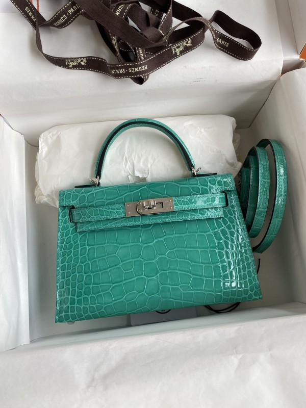 Mini 19 Kelly Alligator“19*13*7CM”-0048=