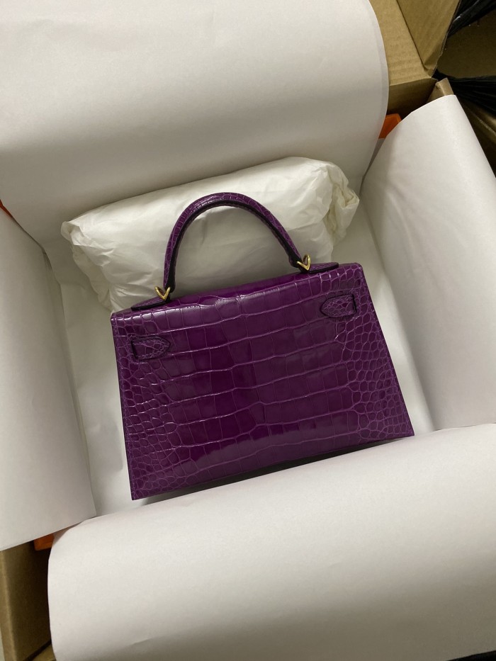 Mini 19 Kelly Alligator“19*13*7CM”-0048=