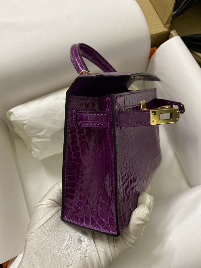 Mini 19 Kelly Alligator“19*13*7CM”-0048=